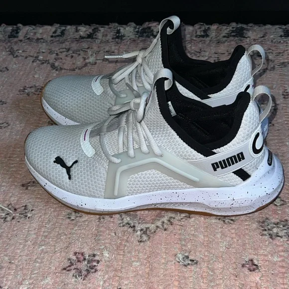 Puma Gray and Black Athletic Shoes - Picture 3 of 5